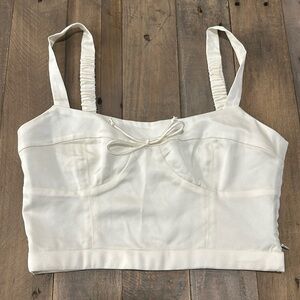 NWOT For Love & Lemons Satin Crop Top